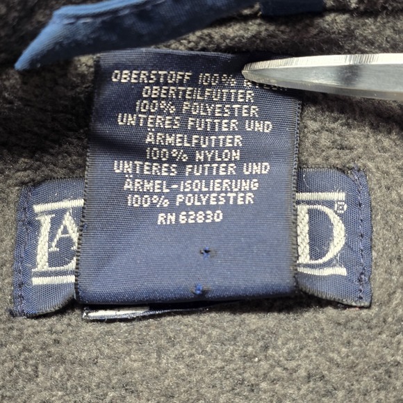 VTG Lands' End Polartec Fleece Lined Insulated Winter Parka‎ Men's XXL Tall Blue - Picture 6 of 16